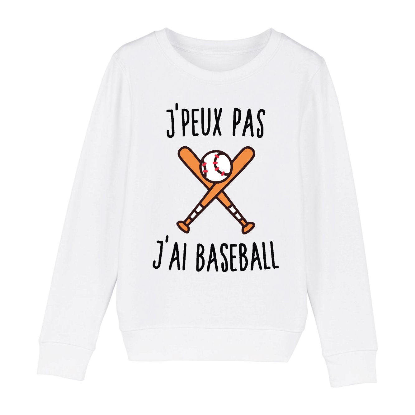 Sweat Enfant J'peux pas j'ai baseball 