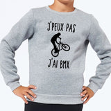 Sweat Enfant J'peux pas j'ai BMX Gris