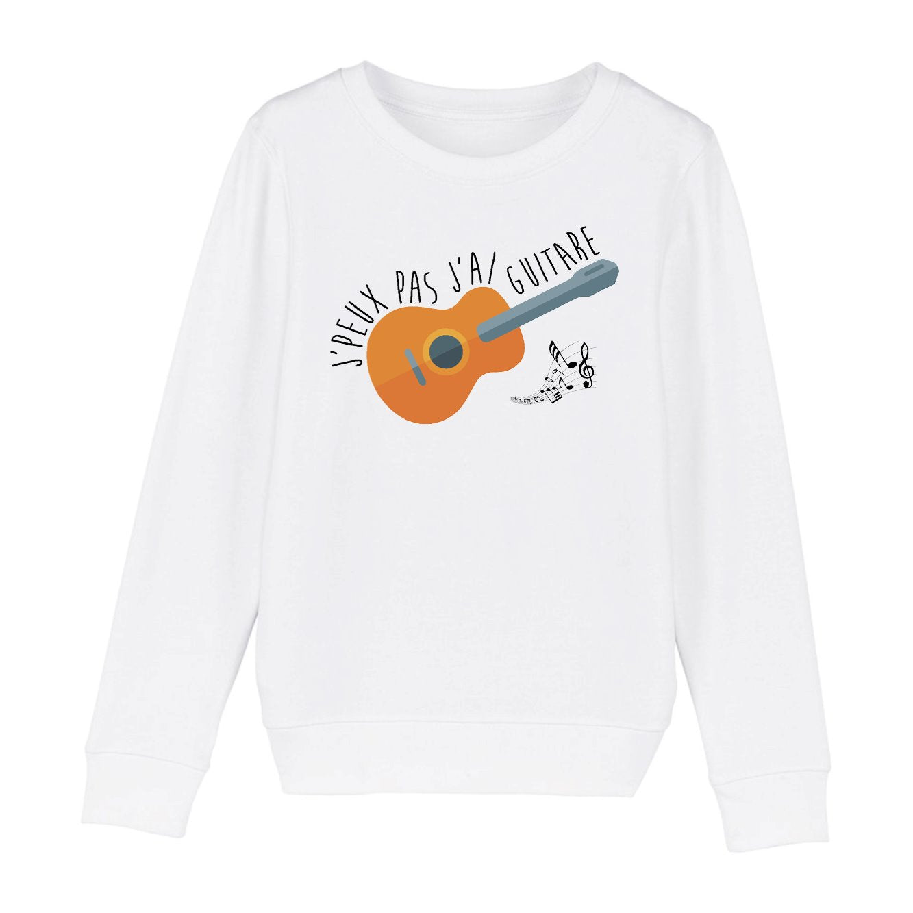 Sweat Enfant J'peux pas j'ai guitare 