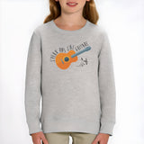 Sweat Enfant J'peux pas j'ai guitare Gris