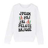 Sweat Enfant J'peux pas j'ai pelote basque 