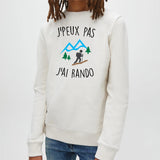 Sweat Enfant J'peux pas j'ai rando Blanc