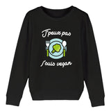 Sweat Enfant J'peux pas j'suis vegan 