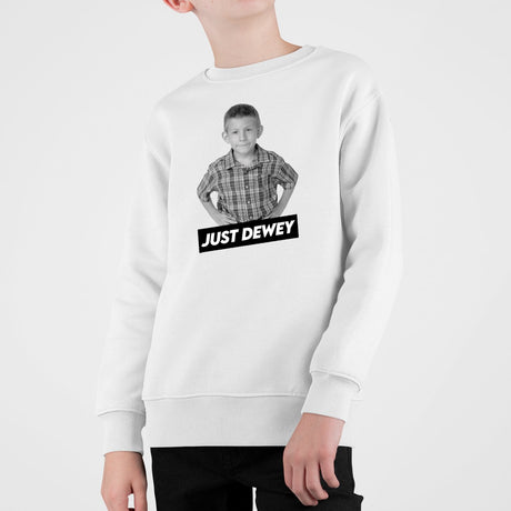 Sweat Enfant Just Dewey Blanc