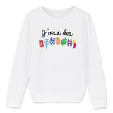 Sweat Enfant J'veux des bonbons 