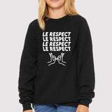 Sweat Enfant Le respect Noir