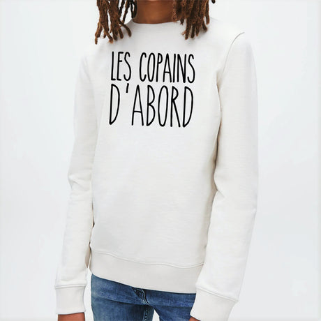 Sweat Enfant Les copains d'abord Blanc