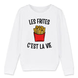 Sweat Enfant Les frites c'est la vie 