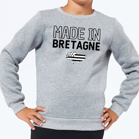 Sweat Enfant Made in Bretagne Gris