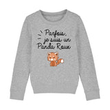 Sweat Enfant Panda roux 