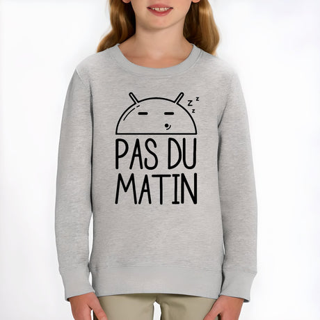 Sweat Enfant Pas du matin Gris