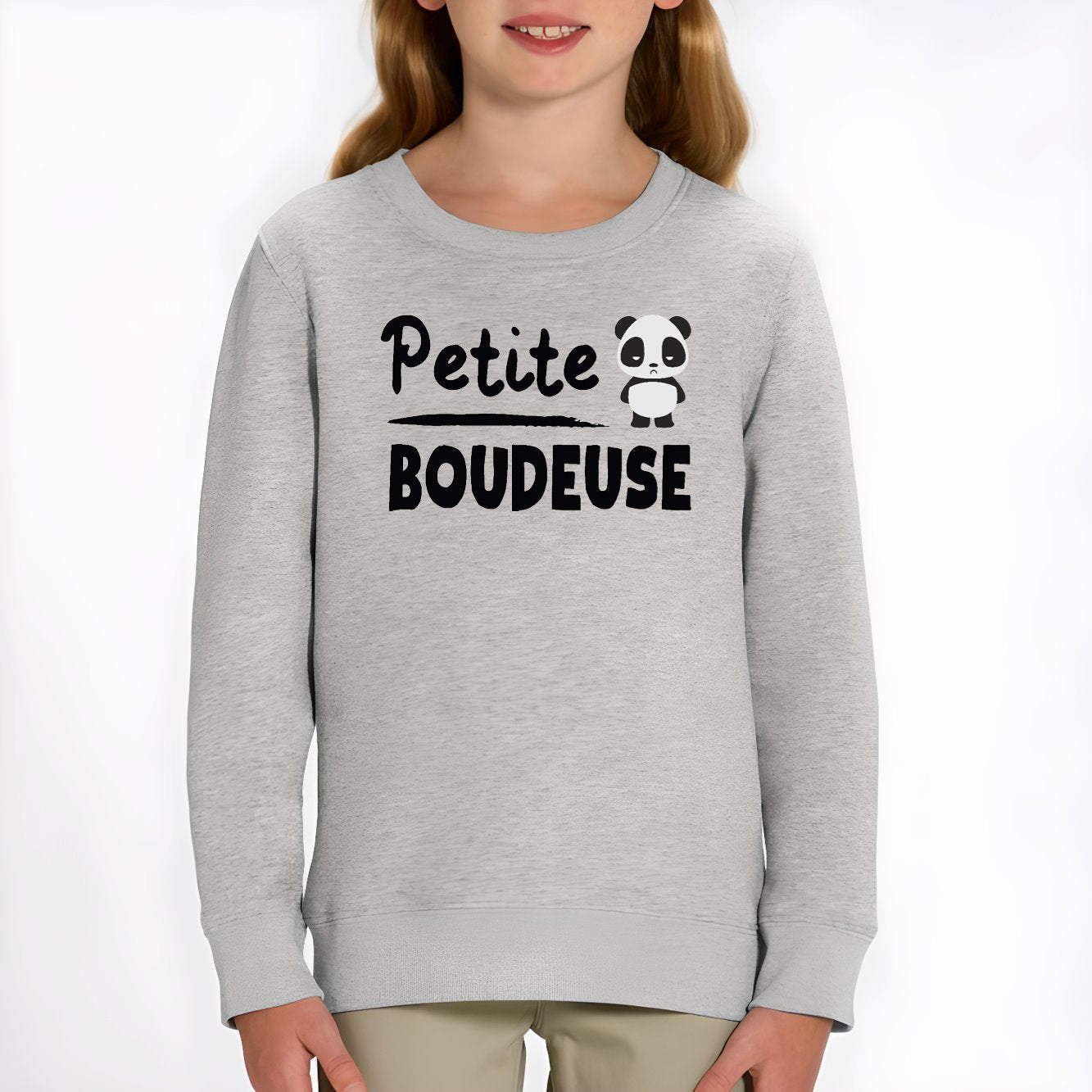 Sweat Enfant Petite boudeuse Gris