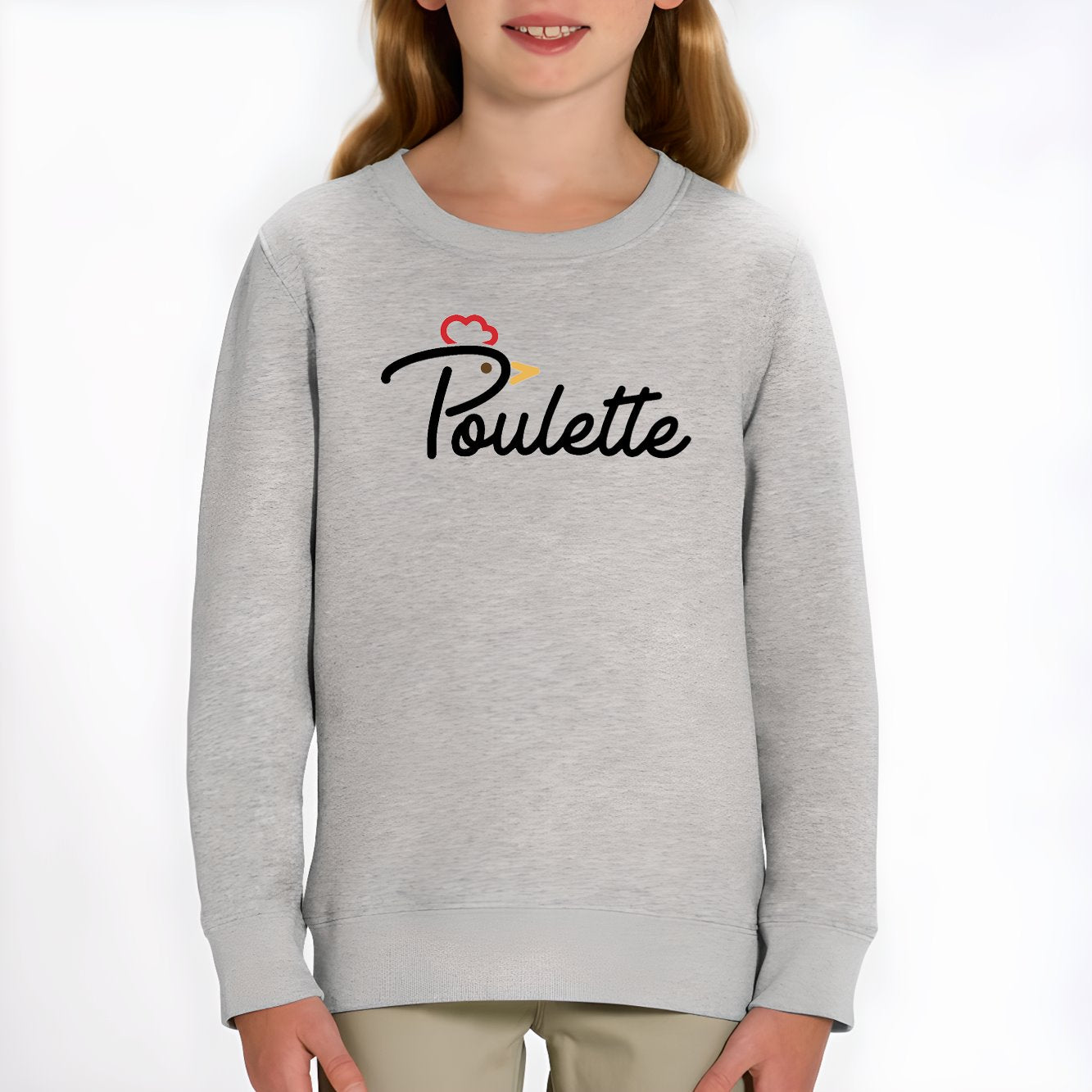 Sweat Enfant Poulette Gris