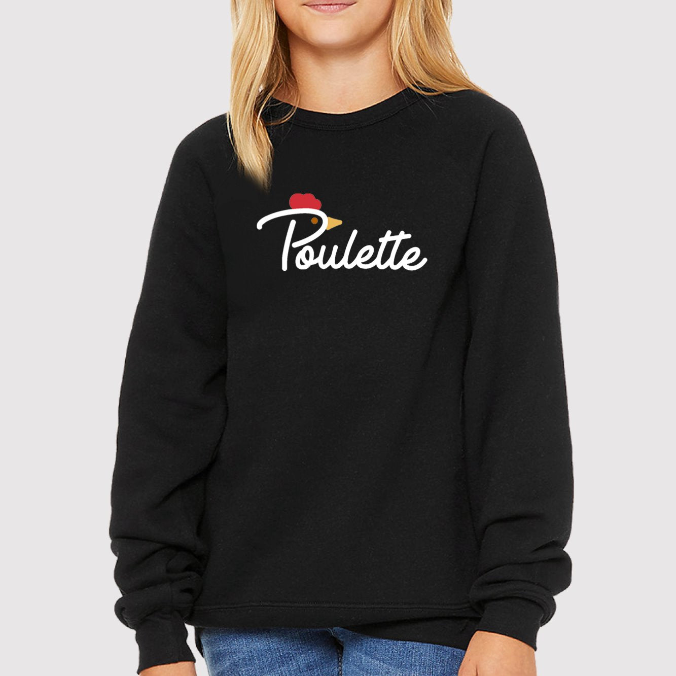 Sweat Enfant Poulette Noir