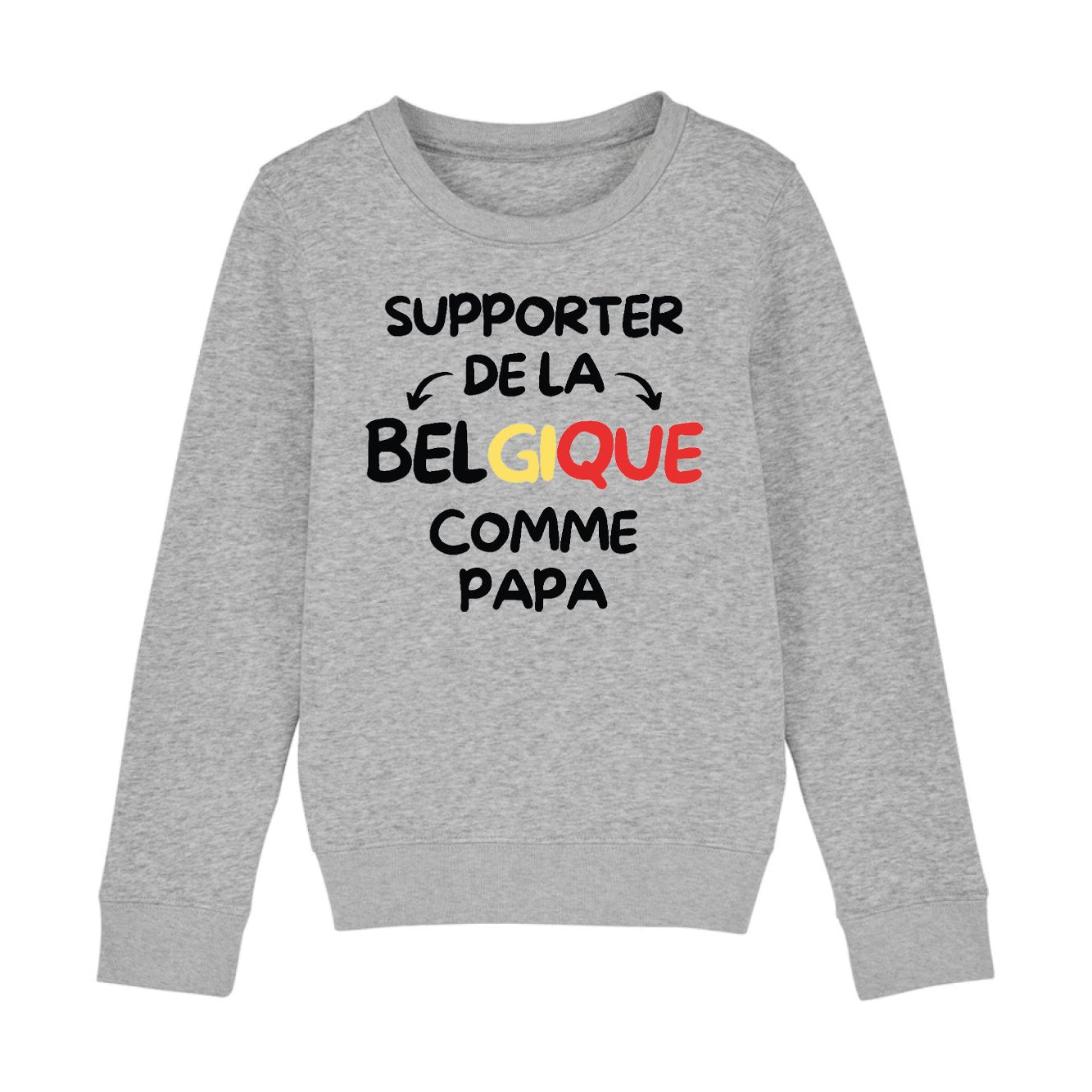 Sweat Enfant Supporter de la Belgique comme papa 