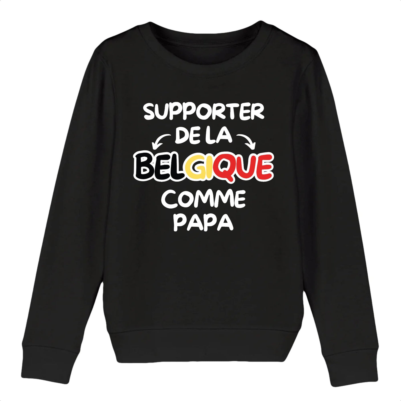 Sweat Enfant Supporter de la Belgique comme papa 