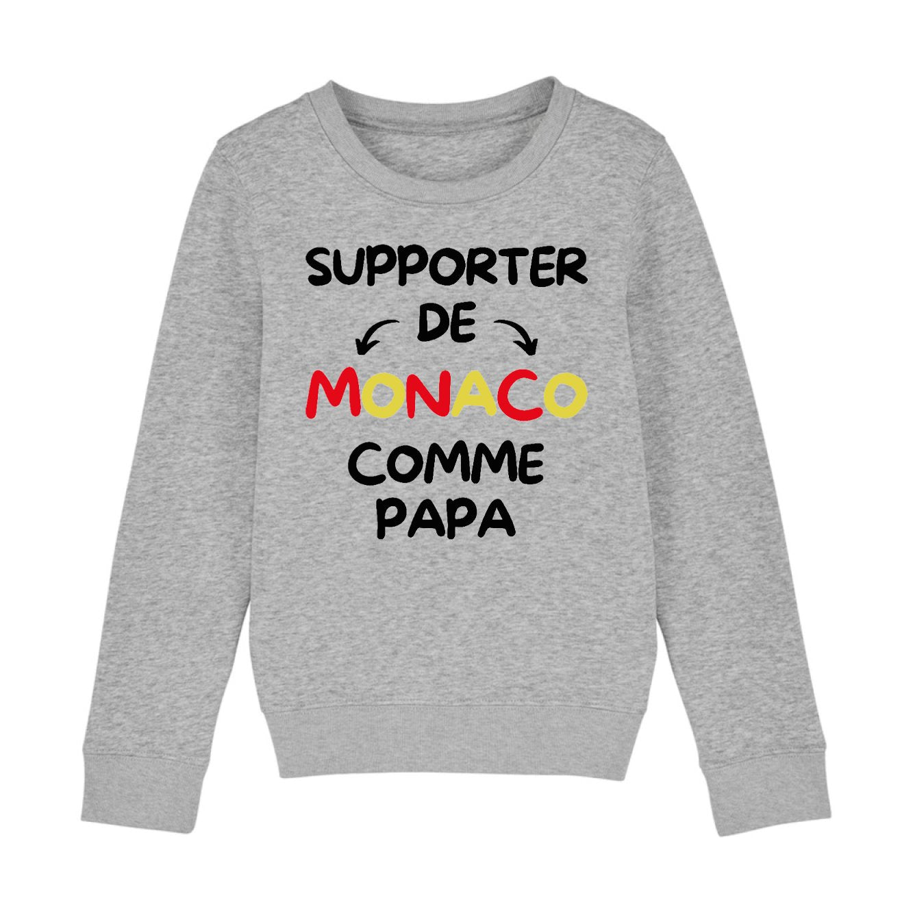 Sweat Enfant Supporter de Monaco comme papa 