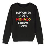 Sweat Enfant Supporter de Monaco comme papa 