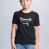 T-Shirt Enfant Bavarde mais chut Noir