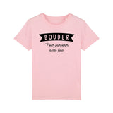 T-Shirt Enfant Bouder pour parvenir à ses fins 