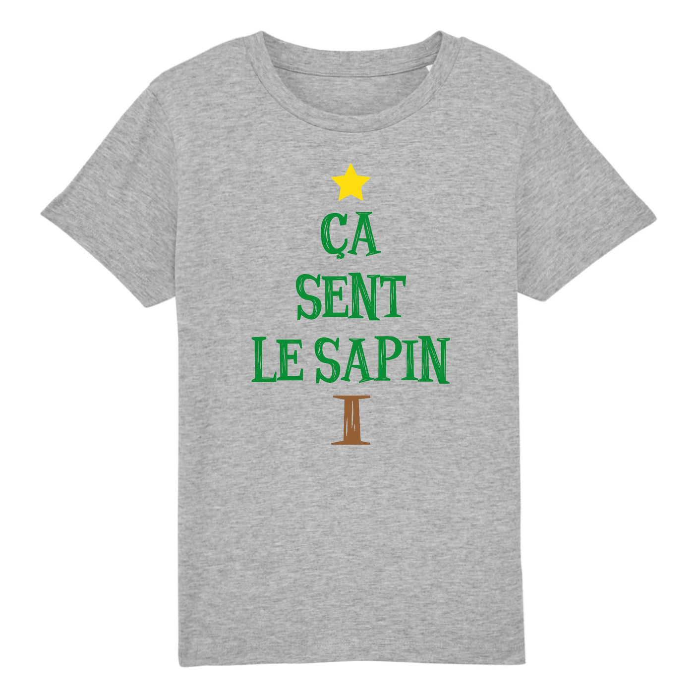 T-Shirt Enfant Ça sent le sapin 