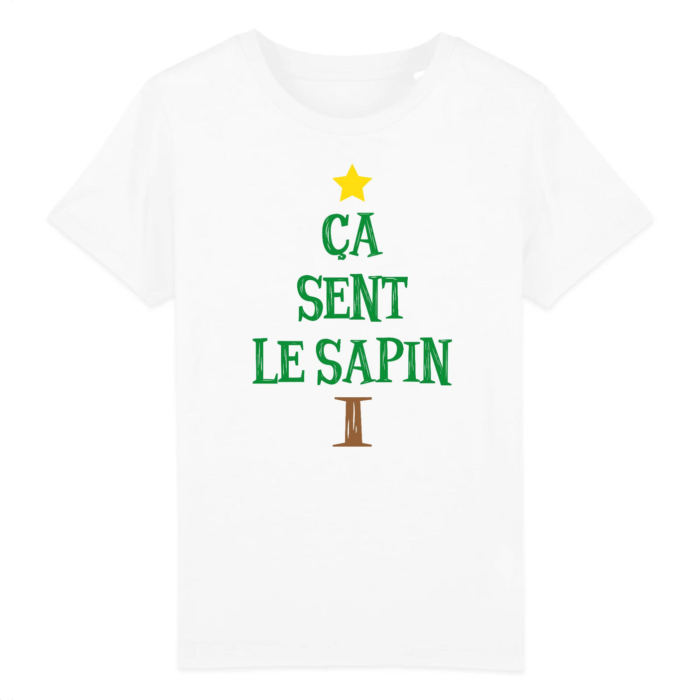 T-Shirt Enfant Ça sent le sapin 