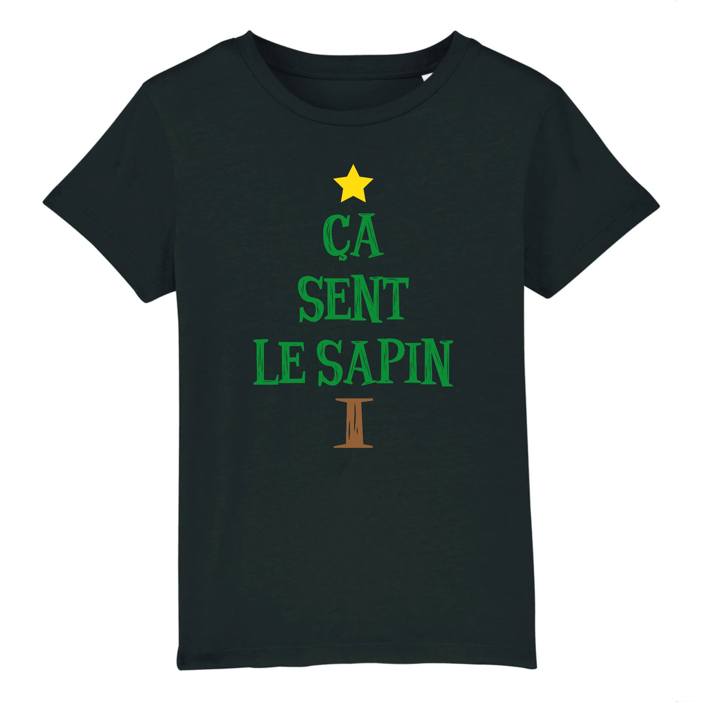 T-Shirt Enfant Ça sent le sapin 