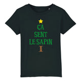 T-Shirt Enfant Ça sent le sapin 