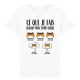 T-Shirt Enfant Ce que je fais durant mon temps libre Jeux vidéo 