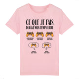 T-Shirt Enfant Ce que je fais durant mon temps libre Jeux vidéo 