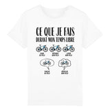 T-Shirt Enfant Ce que je fais durant mon temps libre Vélo 