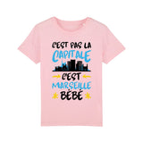 T-Shirt Enfant C'est pas la capitale c'est Marseille bébé 