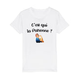 T-Shirt Enfant C'est qui la patronne 