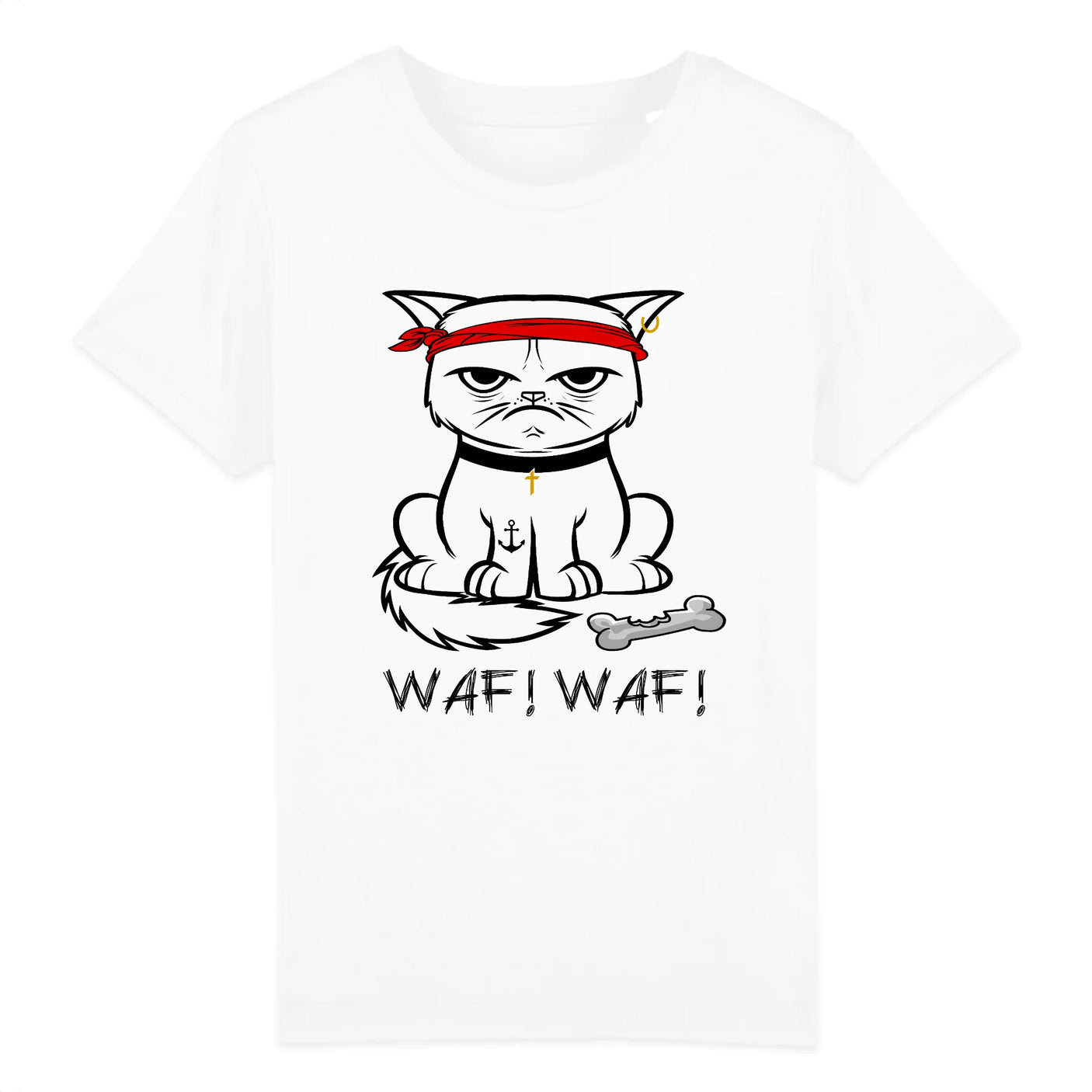 T-Shirt Enfant Chat bad boy 