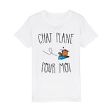 T-Shirt Enfant Chat plane pour moi 