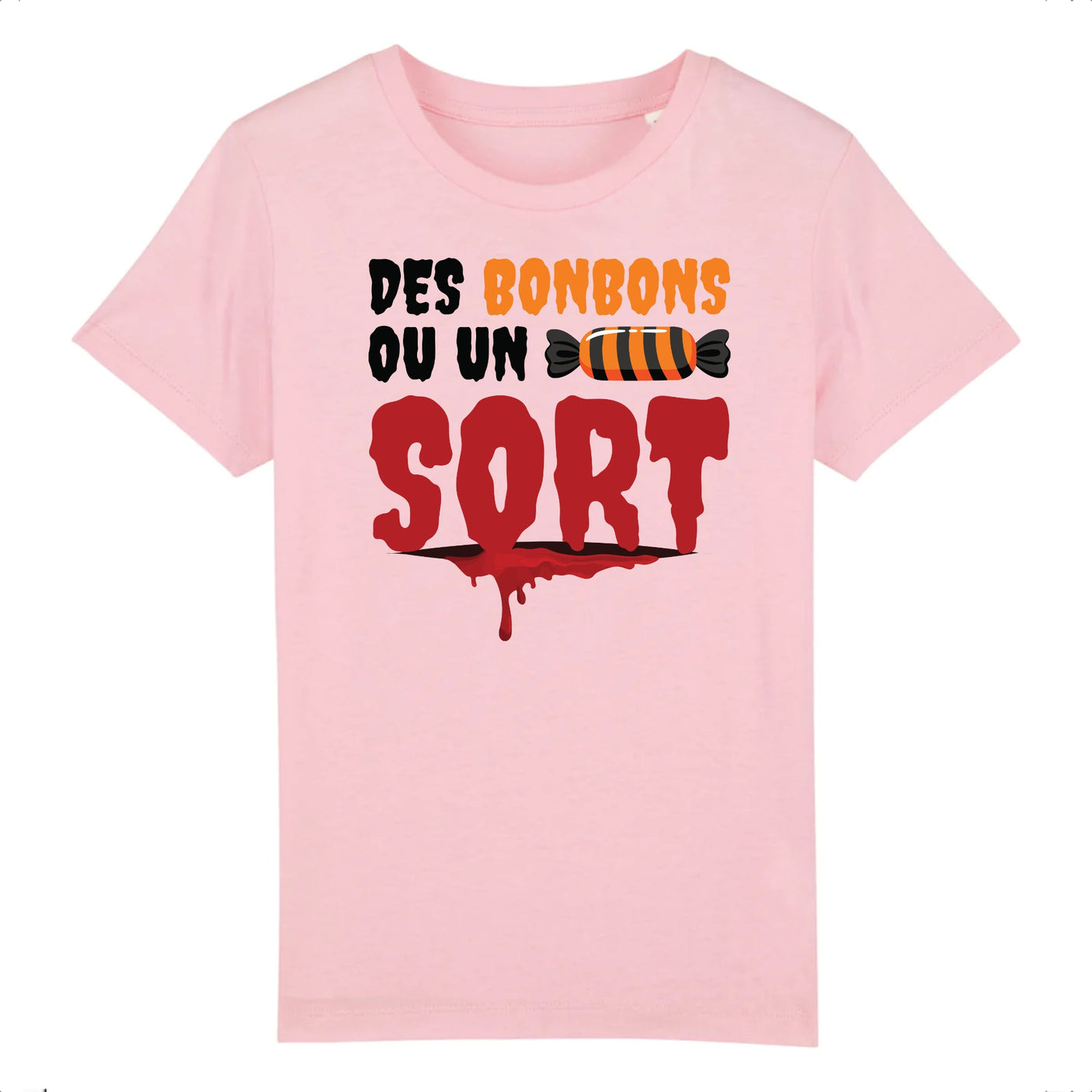 T-Shirt Enfant Des bonbons ou un sort 