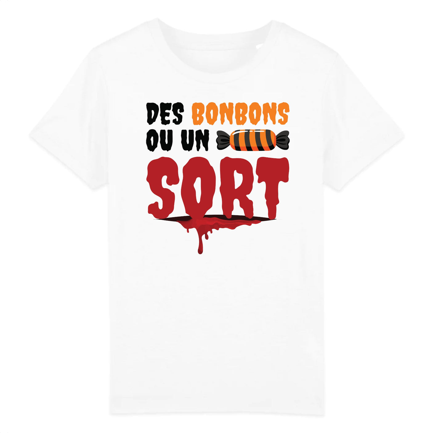 T-Shirt Enfant Des bonbons ou un sort 
