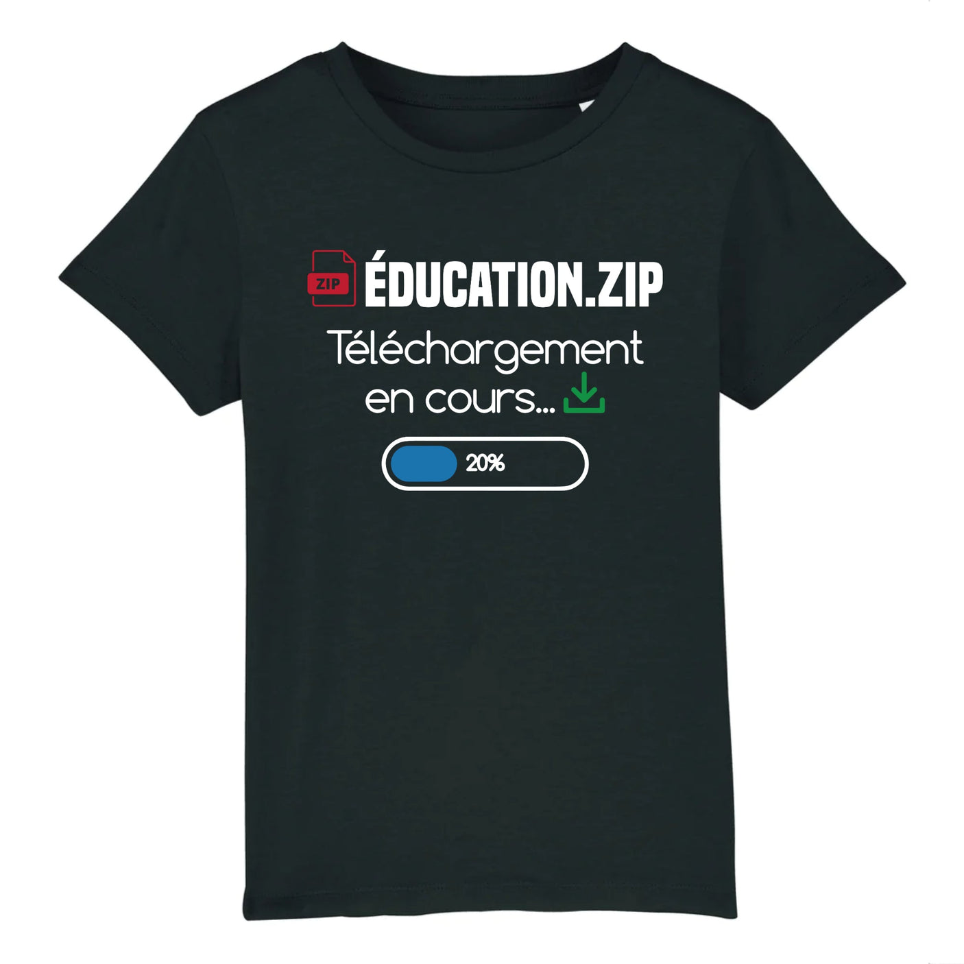 T-Shirt Enfant Éducation téléchargement en cours 