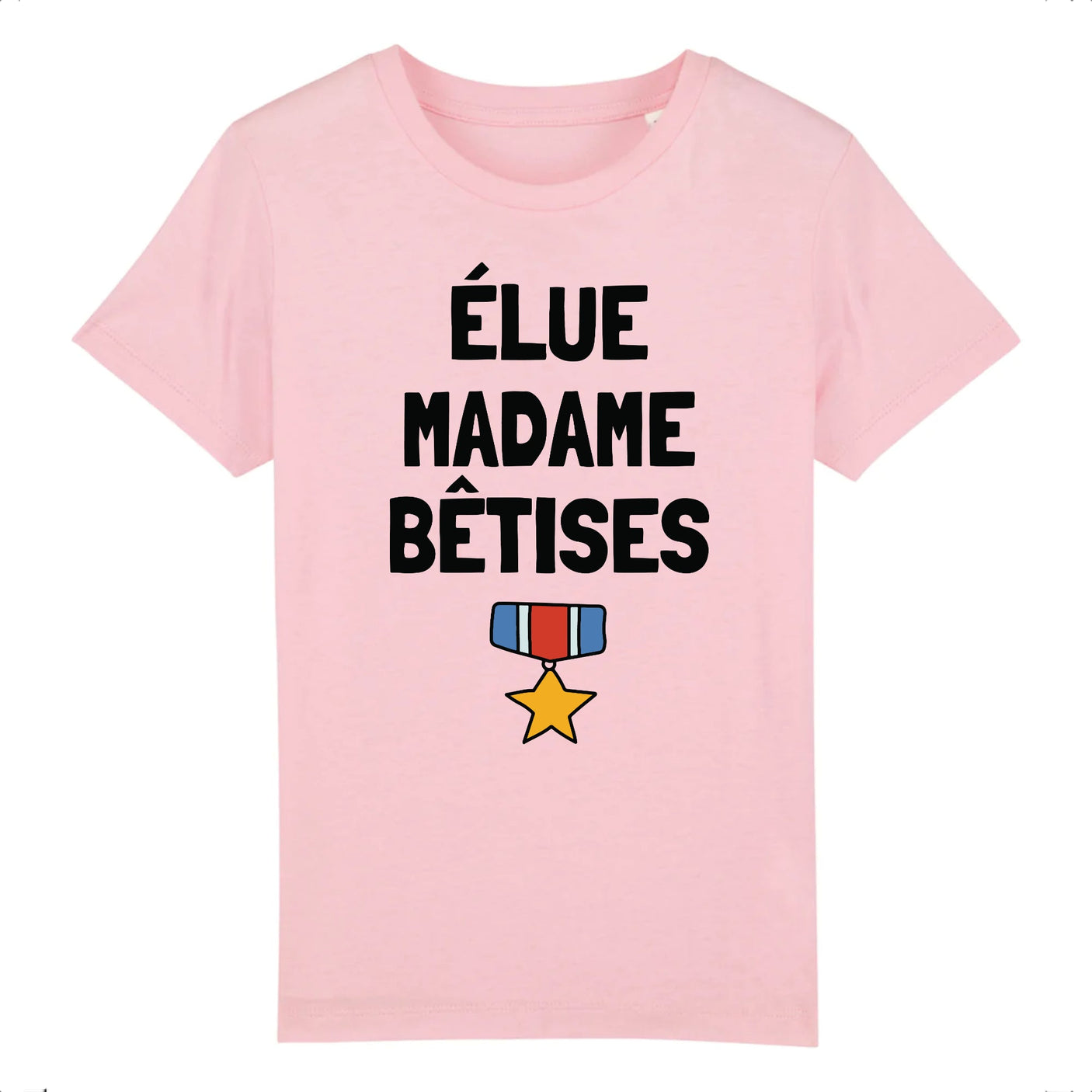 T-Shirt Enfant Élue madame bêtises 