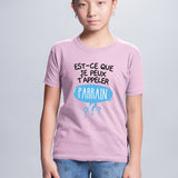 T-Shirt Enfant Est-ce que je peux t'appeler parrain Rose