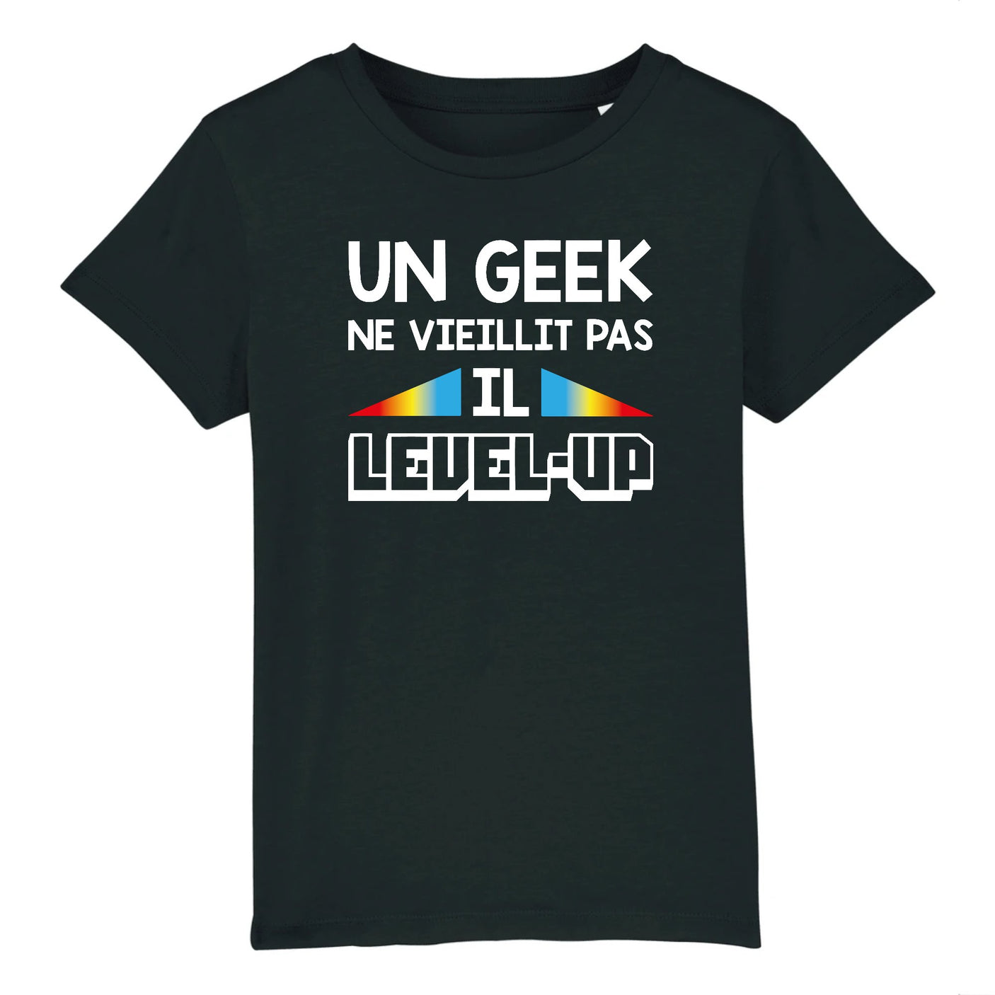 T-Shirt Enfant Geek level-up 