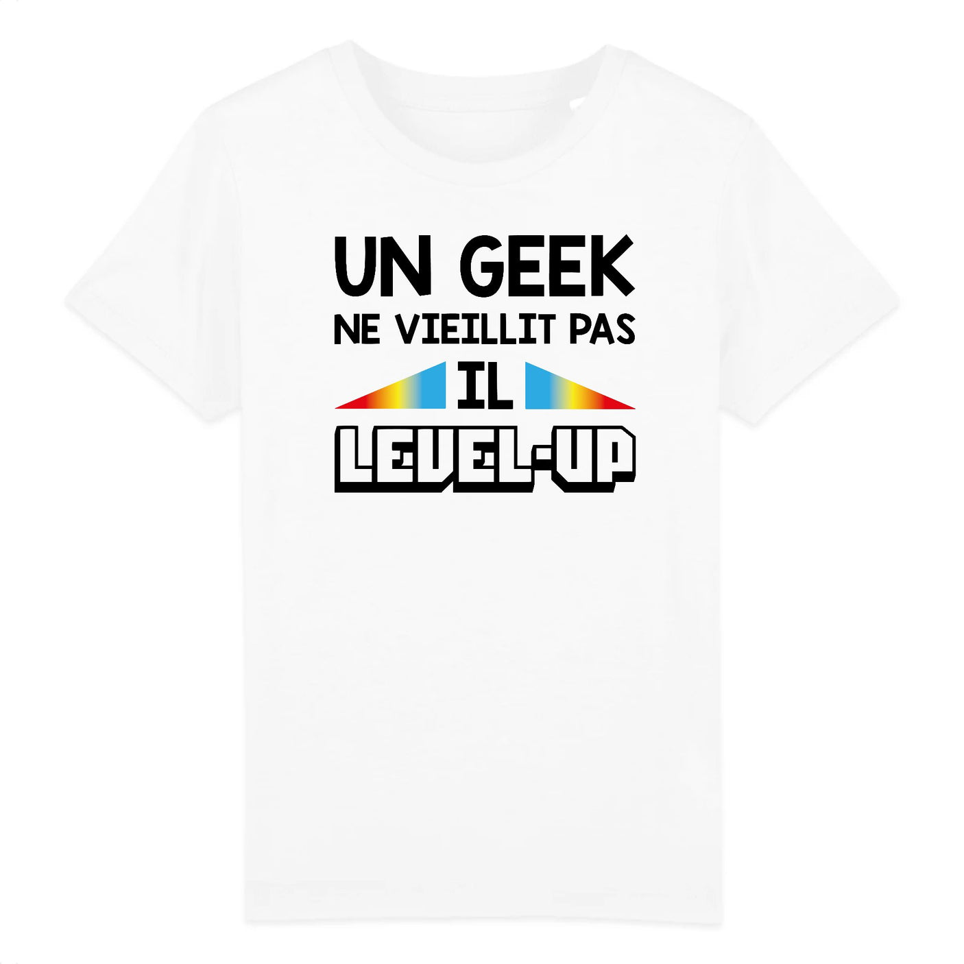 T-Shirt Enfant Geek level-up 