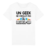 T-Shirt Enfant Geek level-up 