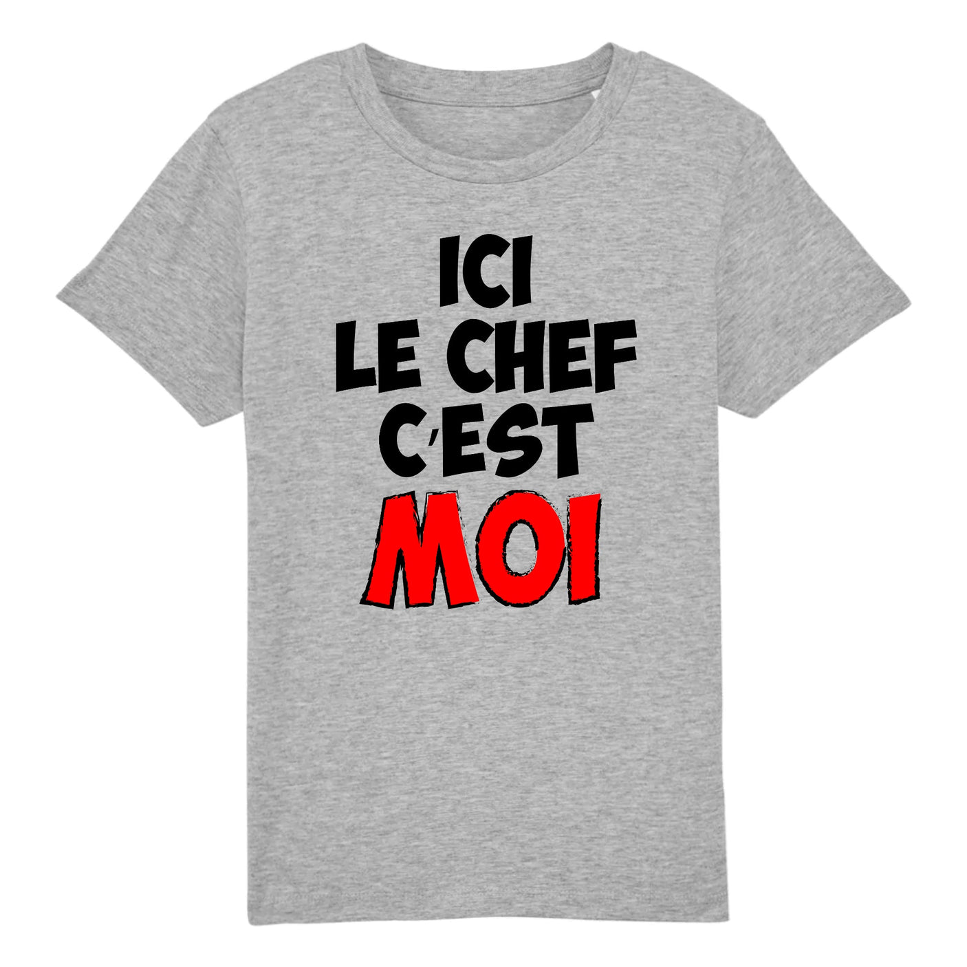 T-Shirt Enfant Ici le chef c'est moi 