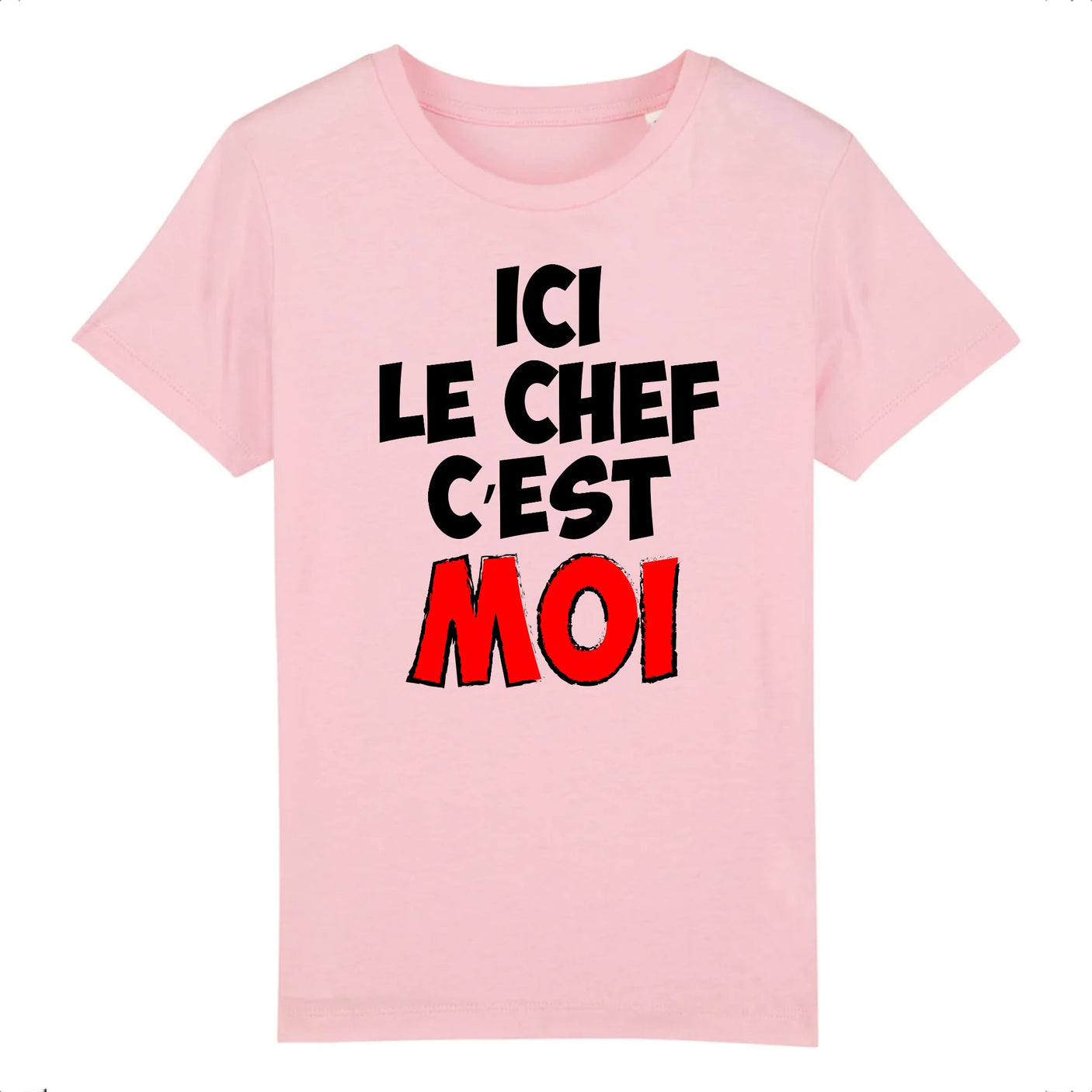 T-Shirt Enfant Ici le chef c'est moi 