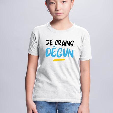 T-Shirt Enfant Je crains dégun Blanc