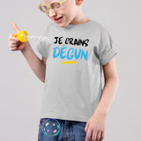 T-Shirt Enfant Je crains dégun Gris