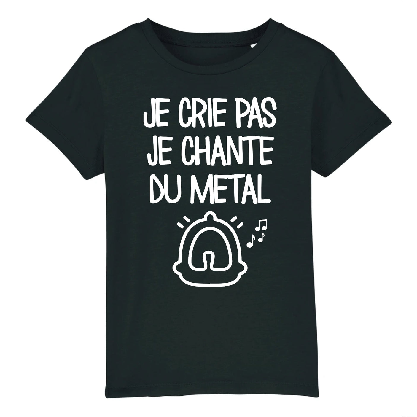 T-Shirt Enfant Je crie pas je chante du métal 