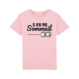T-Shirt Enfant Je n'ai pas sommeil 