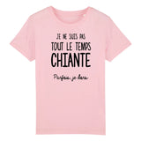 T-Shirt Enfant Je ne suis pas chiante 